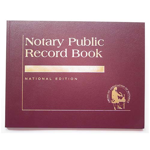 Contemporary Notary Record Book - (with thumbprint space)
